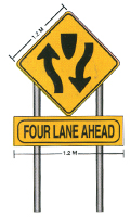 Four Lane Ahead